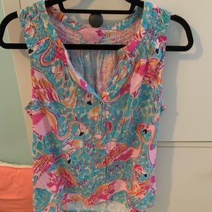 Large flamingo peel n eat essie top